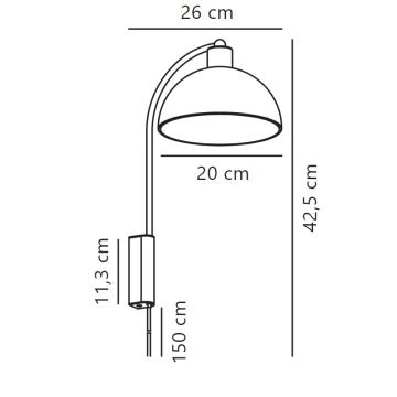 Nordlux - Λάμπα τοίχου ELLEN 1xE14/40W/230V λευκό