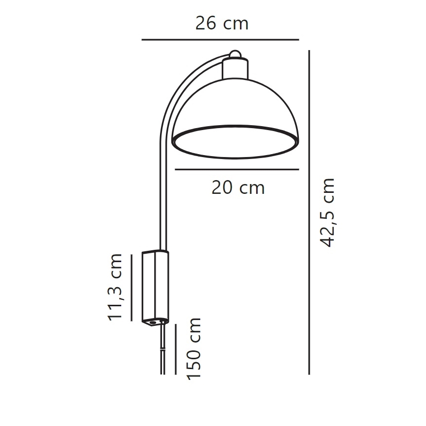 Nordlux - Λάμπα τοίχου ELLEN 1xE14/40W/230V λευκό