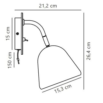 Nordlux - Προβολέας τοίχου FLEUR 1xE14/15W/230V