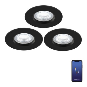 Nordlux - ΣΕΤ 3x LED RGB Κρεμαστό φωτιστικό οροφής μπάνιου dimmimg DON SMART LED/4,7W/230V 2200-6500K IP65