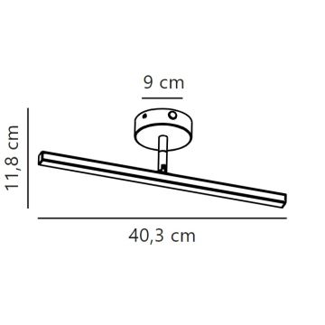 Nordlux - Φωτισμός καθρέφτη μπάνιου LED IP LED/6,2W/230V IP44 40 cm λευκό