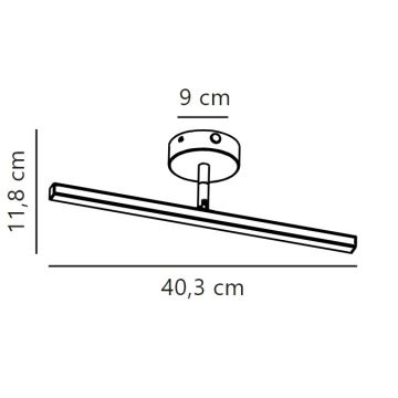 Nordlux - Φωτισμός καθρέφτη μπάνιου LED IP LED/6,2W/230V IP44 40 cm ματ χρώμιο