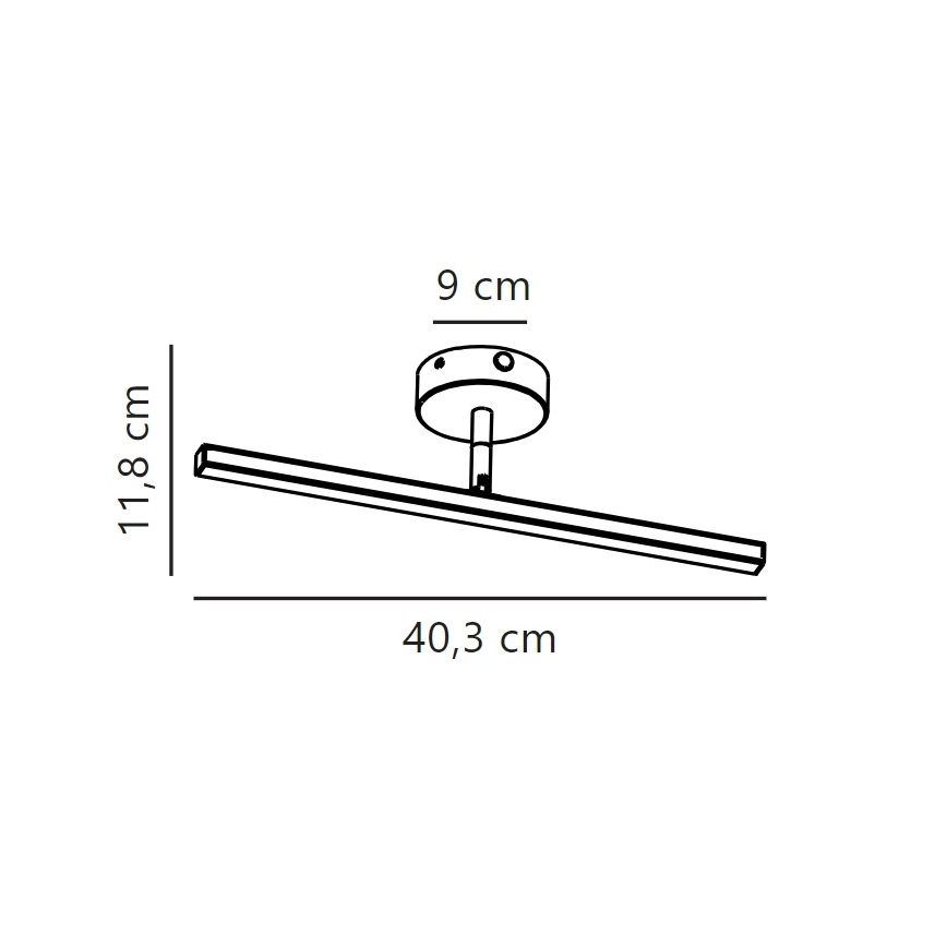 Nordlux - Φωτισμός καθρέφτη μπάνιου LED IP LED/6,2W/230V IP44 40 cm ματ χρώμιο