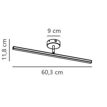 Nordlux - Φωτισμός καθρέφτη μπάνιου LED IP LED/7,2W/230V IP44 60 cm λευκό