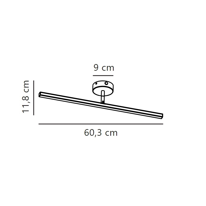 Nordlux - Φωτισμός καθρέφτη μπάνιου LED IP LED/7,2W/230V IP44 60 cm λευκό