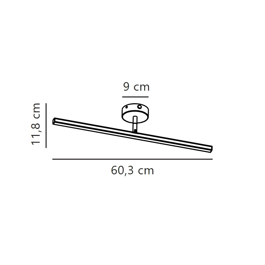 Nordlux - Φωτισμός καθρέφτη μπάνιου LED IP LED/7,2W/230V IP44 60 cm ματ χρώμιο