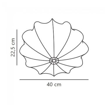 Nordlux - Φωτιστικό οροφής AERON 1xE27/40W/230V διάμετρος 40 cm