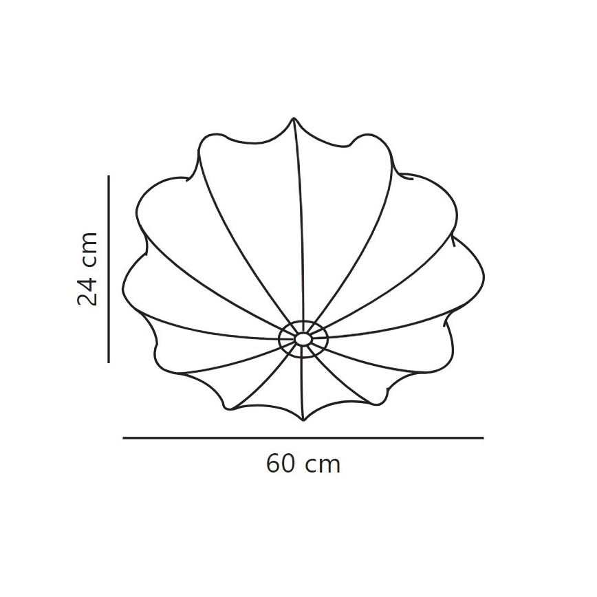 Nordlux - Φωτιστικό οροφής AERON 3xE27/25W/230V διάμετρος 60 cm