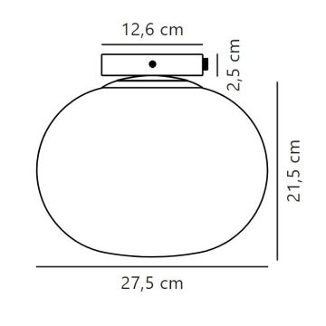 Nordlux - Φωτιστικό οροφής ALTON 1xE27/25W/230V