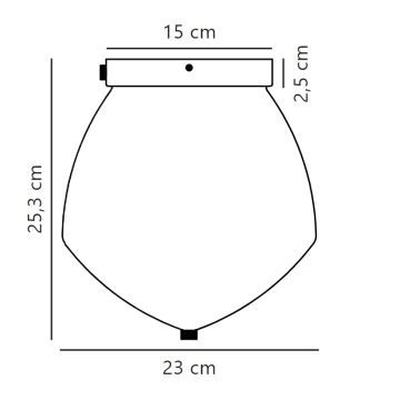 Nordlux - Φωτιστικό οροφής ORBIFORM 1xE27/40W/230V χρυσαφί