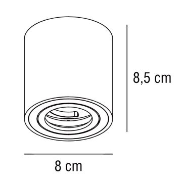 Nordlux - Φωτιστικό σποτ SABONIS 1xGU10/40W/230V μαύρο