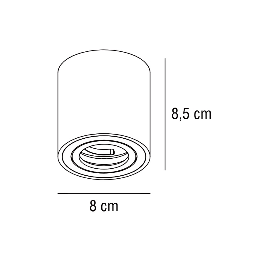 Nordlux - Φωτιστικό σποτ SABONIS 1xGU10/40W/230V μαύρο