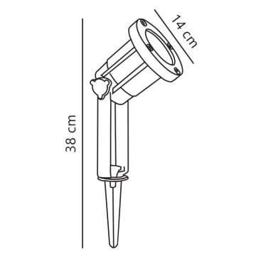 Nordlux - Φωτιστικό σποτ εξωτερικού χώρου SPOTLIGHT 1xGU10/35W/230V IP54