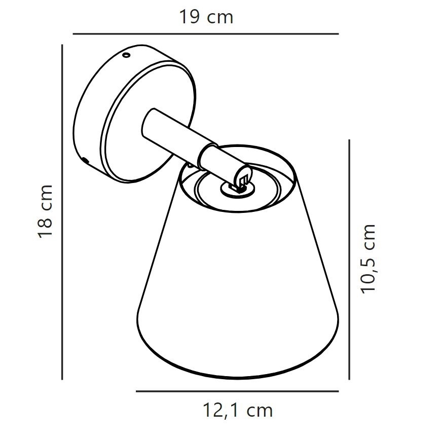 Nordlux - Φωτιστικό σποτ μπάνιου IP 1xGU10/8W/230V IP44