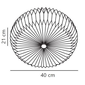 Nordlux - Φωτιστικό τοίχου BELLOY 2xE27/25W/230V διάμετρος 40 cm