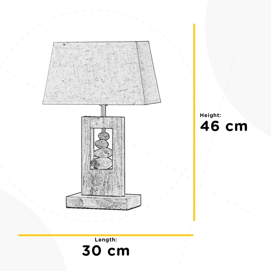 ONLI - Eπιτραπέζια λάμπα MIRIEL 1xE27/22W/230V