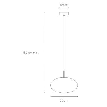 ONLI - Κρεμαστό φωτιστικό οροφής JANET 1xE27/6W/230V διάμετρος 30 cm