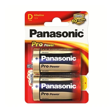 Panasonic LR20 PPG - 2τμχ αλκαλικές μπαταρίες D Pro Power 1.5V
