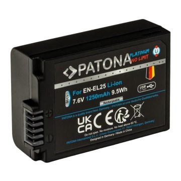 PATONA - Μπαταρία Nikon EN-EL25 1250mAh Li-Ion Platinum USB-C charging