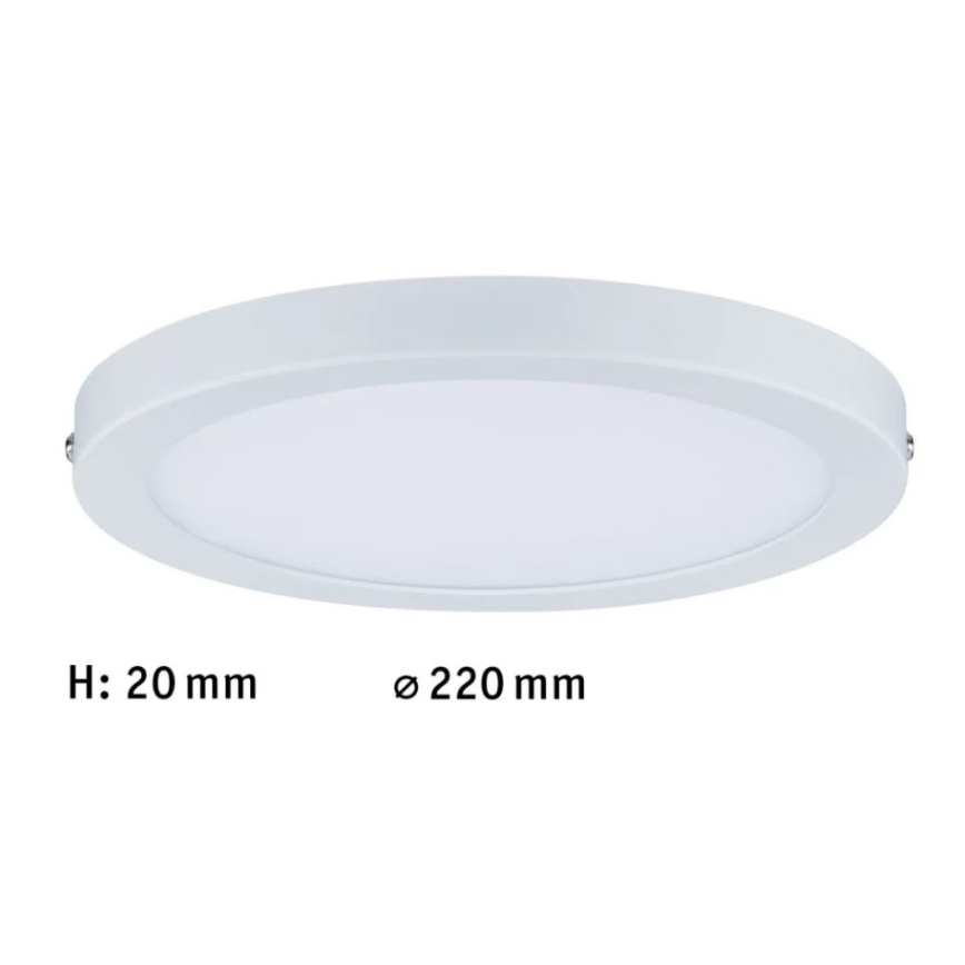 Paulmann 70868 - LED/18,5W Πάνελ dimming ATRIA 230V 2700K διάμετρος 22 cm λευκό