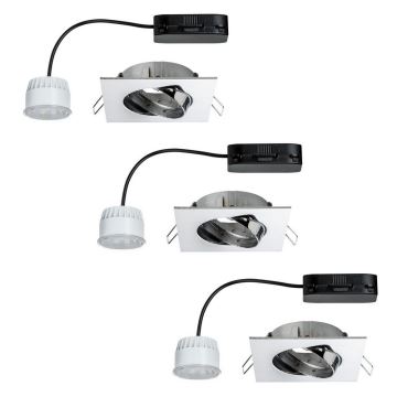 Paulmann 92774 - ΣΕΤ 3x LED/6,8W Χωνευτό φως μπάνιου PREMIUM LINE 230V