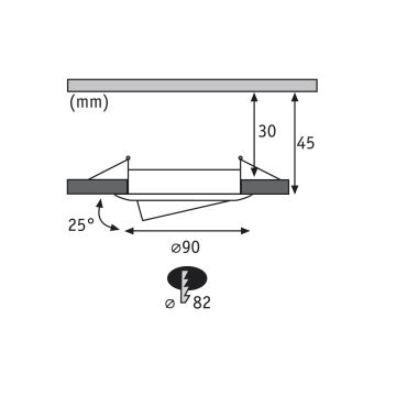 Paulmann 92817 - ΣΕΤ 3xLED/7W IP23 Χωνευτό φωτιστικό οροφής μπάνιου dimmimg COIN 230V