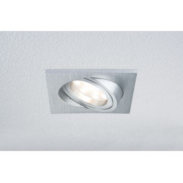 Paulmann 92839 - ΣΕΤ 3x LED/7W IP23 Χωνευτό φωτιστικό οροφής μπάνιου dimmimg COIN 230V