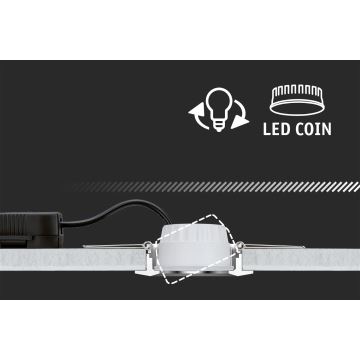 Paulmann 92971 - ΣΕΤ 3x LED/4,2W IP23 Χωνευτό φωτιστικό οροφής μπάνιου dimmimg NOVA 230V