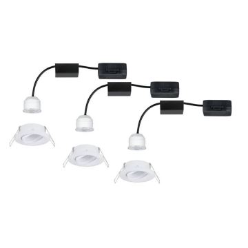 Paulmann 92971 - ΣΕΤ 3x LED/4,2W IP23 Χωνευτό φωτιστικό οροφής μπάνιου dimmimg NOVA 230V