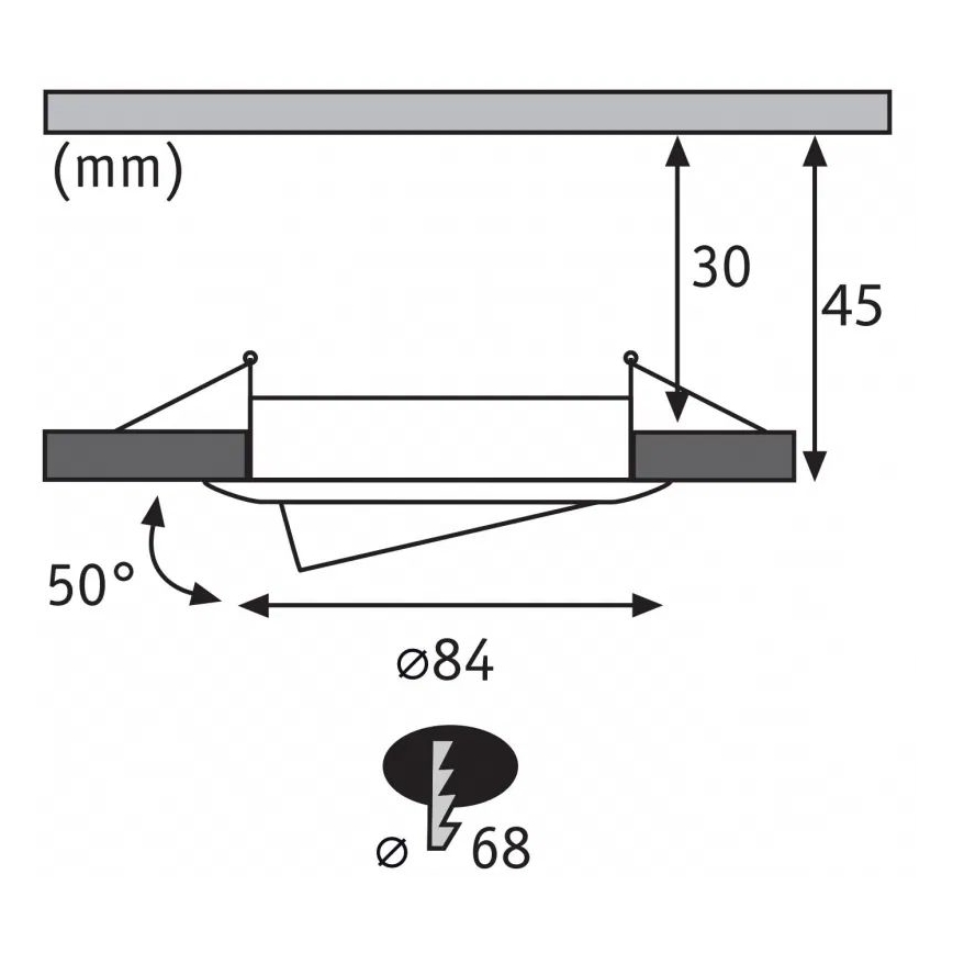 Paulmann 93080 - ΣΕΤ 3xLED/6W IP23 Κρεμαστό φωτιστικό οροφής μπάνιου dimmimg COIN 230V