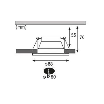 Paulmann 93402 - ΣΕΤ 3xLED/6W IP44 Κρεμαστό φωτιστικό οροφής μπάνιου dimmimg COLE 230V