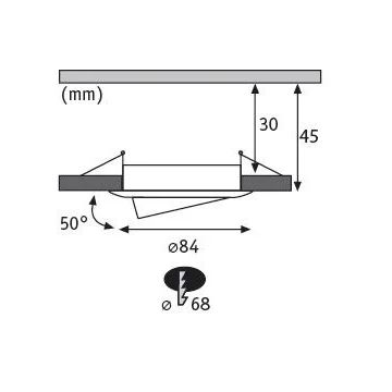 Paulmann 93485 - ΣΕΤ 3xLED/6W IP23 Κρεμαστό φωτιστικό οροφής μπάνιου dimmimg NOVA 230V