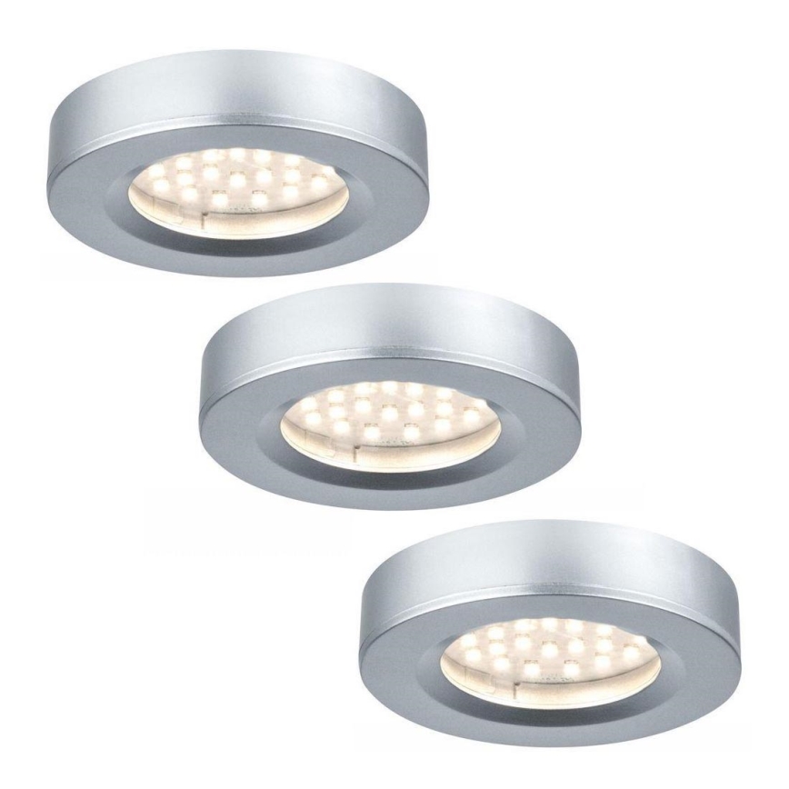 Paulmann 93580 - ΣΕΤ 3xLED/2,5W Χωνευτό φως FURNITURE 230/12V