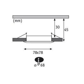 Paulmann 93895 - ΣΕΤ 3xLED/6W IP44 Κρεμαστό φωτιστικό οροφής μπάνιου dimmimg NOVA 230V