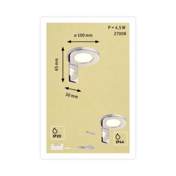 Paulmann 99086 - LED/3,2W Φωτισμός καθρέφτη RING 230V