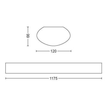 Philips 31247/31 / P0 -LED Τεχνικός λαμπτήρας φθορισμού AQUALINE LED / 50W / 230V IP65