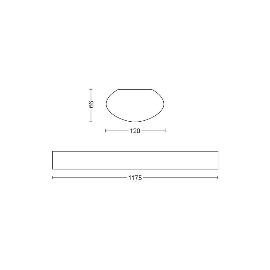 Philips 31247/31 / P0 -LED Τεχνικός λαμπτήρας φθορισμού AQUALINE LED / 50W / 230V IP65