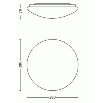 Philips - LED Φωτιστικό οροφής LED/9,6W/230V