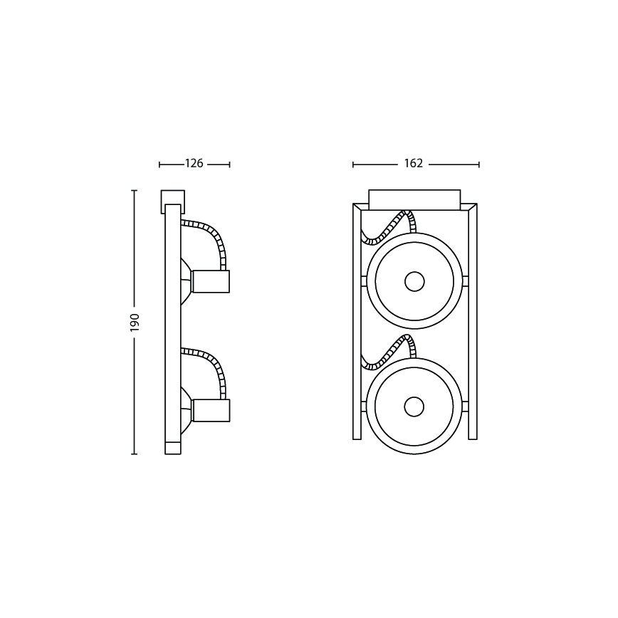 Philips 53062/48/PN - Φωτιστικό σποτ FAST 2xG9/42W/230V