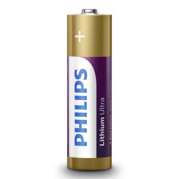 Philips FR6LB4A/10 - 4 τμχ Στοιχείο λιθίου AA LITHIUM ULTRA 1,5V 2400mAh