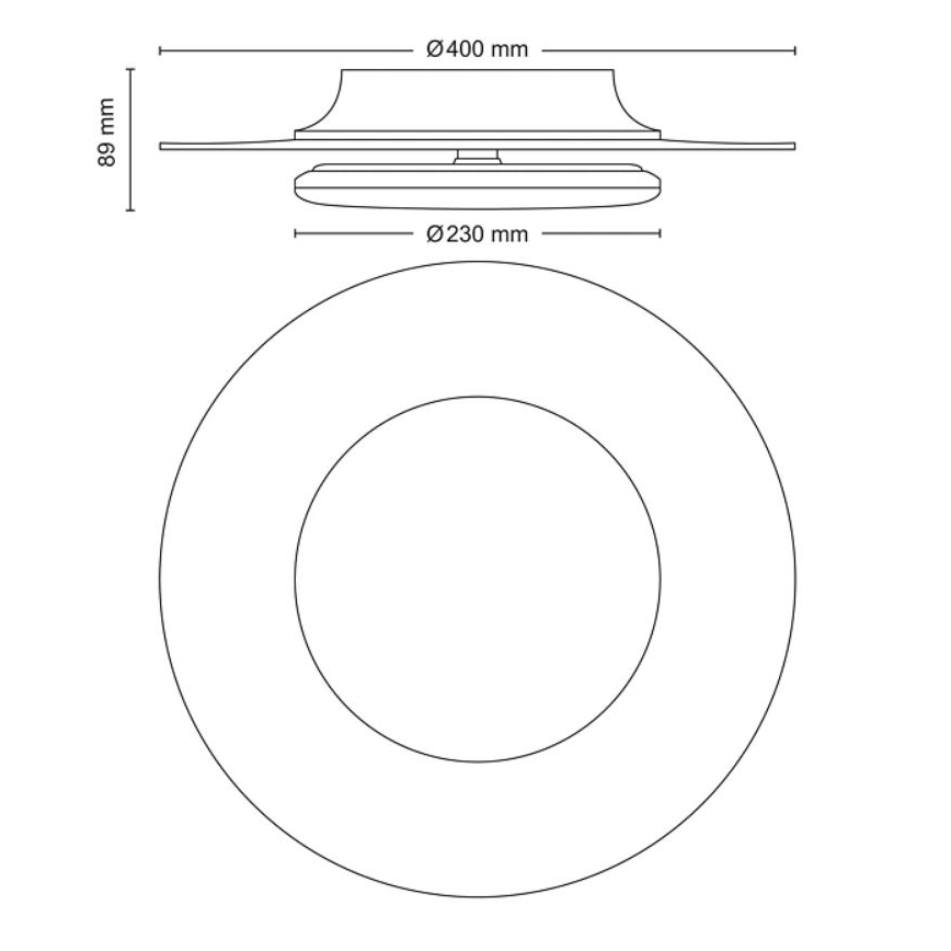 Philips- LED Dimmable φωτιστικό οροφής SCENE SWITCH LED/30W/230V 2700K ασήμι