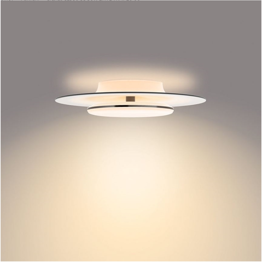 Philips- LED Dimmable φωτιστικό οροφής SCENE SWITCH LED/30W/230V 2700K μαύρο