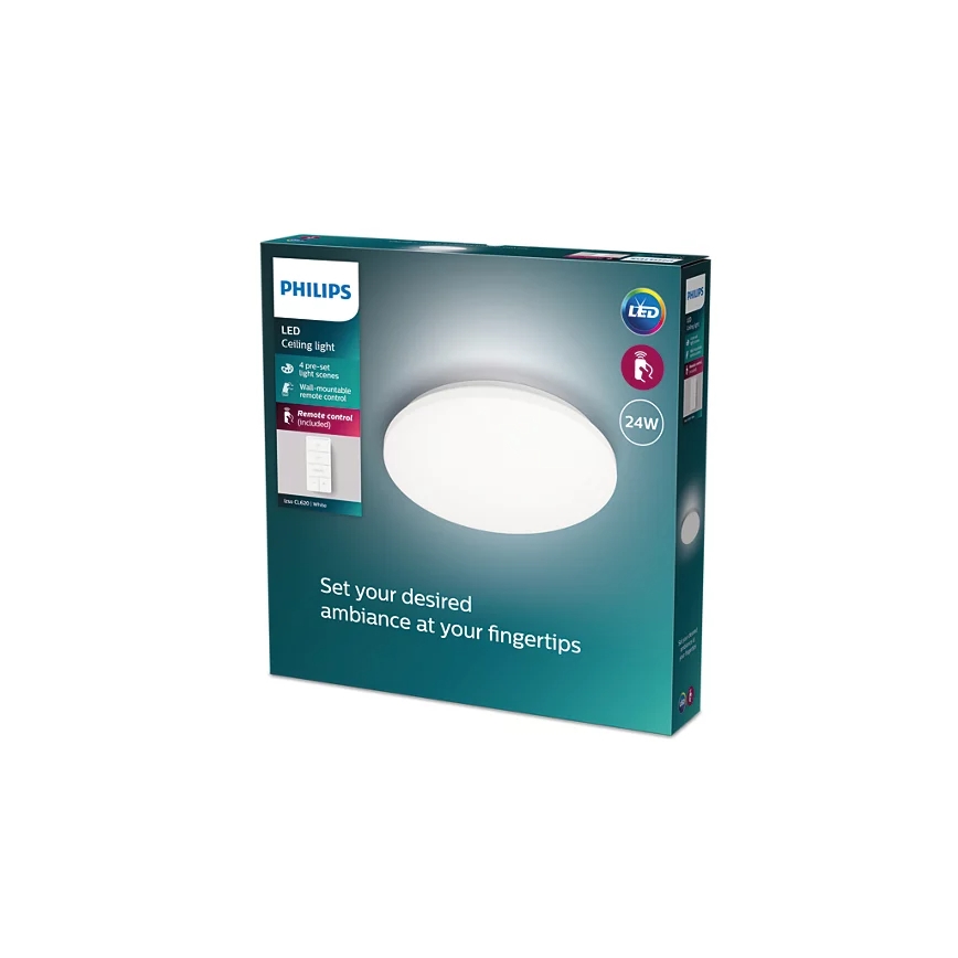 Philips - LED Dimmable φωτιστικό οροφής LED/24W/230V 2700-6500K + τηλεχειριστήριο