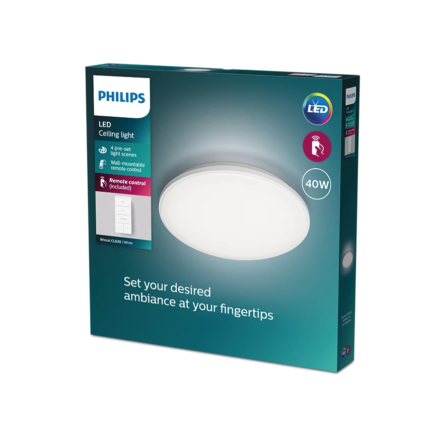 Philips - LED Dimmable φωτιστικό οροφής LED/40W/230V 2700-6500K + τηλεχειριστήριο