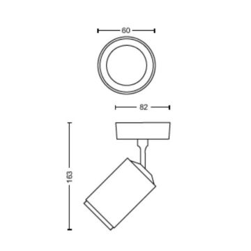 Philips - LED RGBW Dimmable σποτ Hue FUGATO 1xGU10/4,2W/230V 2000-6500K λευκό