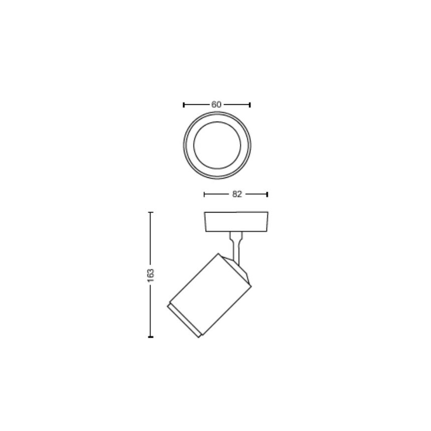 Philips - LED RGBW Dimmable σποτ Hue FUGATO 1xGU10/4,2W/230V 2000-6500K λευκό