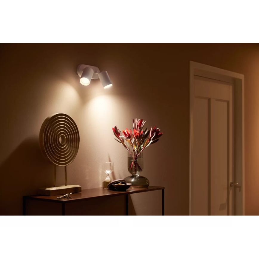 Philips - LED RGBW Dimmable σποτ Hue FUGATO 2xGU10/4,2W/230V 2000-6500K λευκό