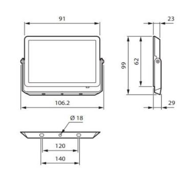 Philips - LED Προβολέας DECOFLOOD LED/10W/230V IP65