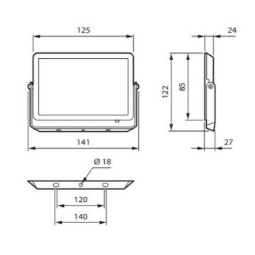 Philips - LED Προβολέας DECOFLOOD LED/20W/230V IP65