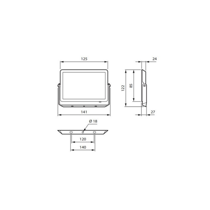 Philips - LED Προβολέας DECOFLOOD LED/20W/230V IP65